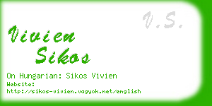 vivien sikos business card